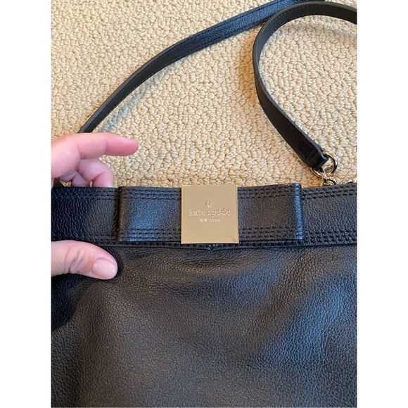 Kate Spade Black Primrose Hill Pebbled Leather Arica Crossbody Bag - Picture 4 of 7